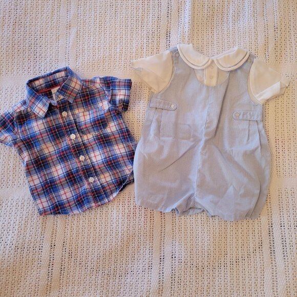 16 Pc Baby Boy Clothing Bundle 3 Months Bodysuits Pants Rompers Sleeper Shirts - Picture 4 of 5